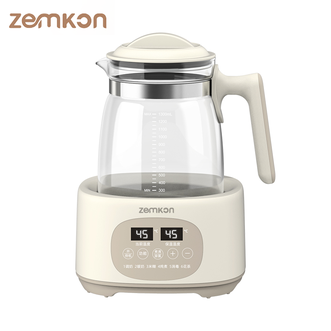 zemkon  烧水壶恒温壶养生壶多功能电热水壶智能全自动家用调奶器暖奶器炖煮花茶壶AL-138标配款316不锈钢