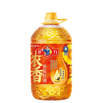多力  浓香葵花籽油5L  去壳熟榨家用一级食用油  0反式脂肪酸 富含维生素E
