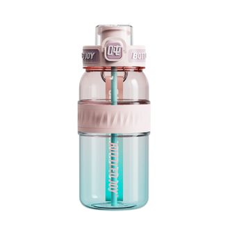 吨吨BOTTLEDJOY  畅吨吨渐变吨吨桶大容量水杯运动水壶耐高温畅吨吨塑料杯   粉蓝云海750ml   D18