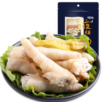 百草味 泡椒凤爪160g*3袋 野山椒鸡爪 追剧必备零食 新老包装随机