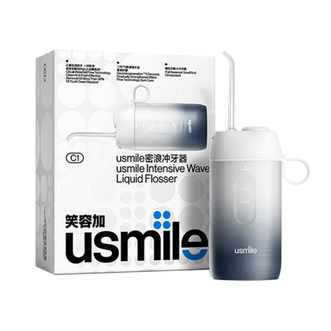 笑容加 (usmile)  冲牙器 水牙线 电动洗牙器洁牙机便携手持式 礼物礼盒 水墨 C1