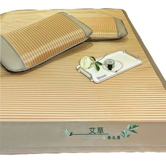 圣夫妮  凉感亲肤艾草冰丝席三件套 150*200cm SFN-203