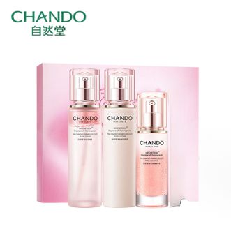 自然堂/Chando  粉钻玫瑰紧致水乳精礼盒  紧塑抗皱