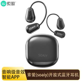 索爱（soaiy）  开放式蓝牙耳机挂耳式不入耳Mini舒适音响级听感运动跑步通话降噪耳机 GD36幻影黑
