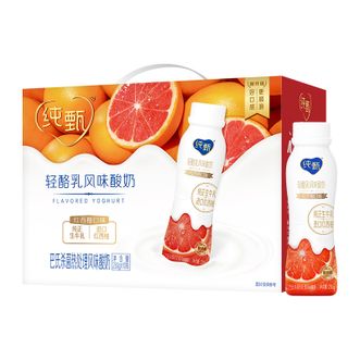 蒙牛  纯甄轻酪乳红西柚口味瓶装230克×10瓶