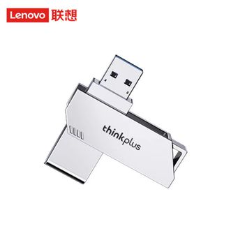 联想/Lenovo  直插U盘 金属材质高速传输优盘 小巧便携 电脑学习办公手机车载U盘 USB3.2 读速120MB/s【64G】