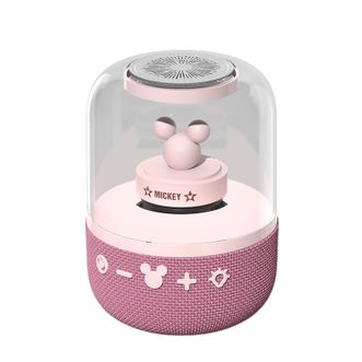 迪士尼/Disney  蓝牙音箱智能无线蓝牙HIFI环绕超长续航高音质重音响小度智能语音粉色