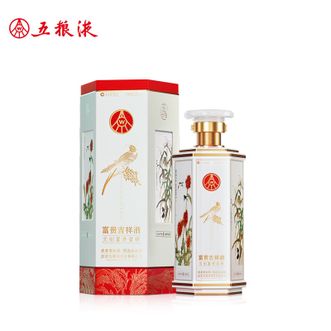 五粮液  富贵吉祥文创五谷 纯粮食白酒 52度500ml*1瓶 收藏摆柜