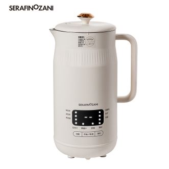SERAFINOZANI  迷你破壁料理机一机多能烧水免泡豆浆玉米汁辅食 能保温高温清洗轻触灵敏 米白色