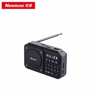 纽曼（Newmine）  收音机音响 N123  黑色  老人随身听便携式小型半导体多功能播放器可插卡充电录音评书戏曲故事机