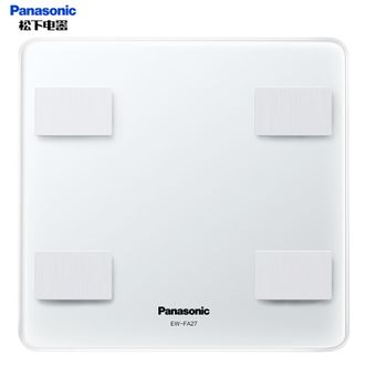 松下/Panasonic  体脂秤智能体重秤家用脂肪秤 称体重脂肪测量仪 健康秤人体秤体脂称电子秤EW-FA27白色