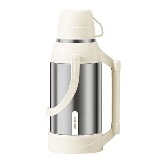 Jeko&Jeko  不锈钢奶油风保温瓶2.0L