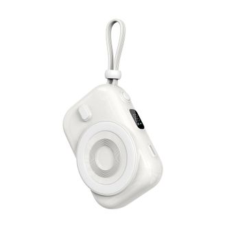 WiWU  小蜗牛系列磁吸移动电源自带Type-c线22.5W P041 白色