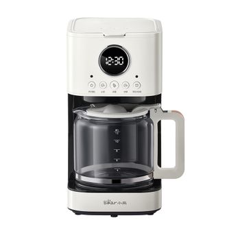小熊/Bear  家用咖啡机1.5L 咖啡泡茶两用壶 小型智能保温可预约 自动滴漏式美式迷你咖啡壶 KFJ-E15W5