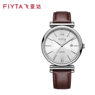 飞亚达/Fiyta  商场同款丨印系列 情侣手表 石英表 复古简约骑行元素情侣款 【锆月白】男款