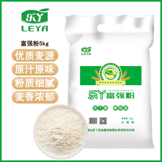 乐丫  富强粉5kg 粉质细腻麦香浓郁小麦粉 家用馒头包子窝窝头制作面粉