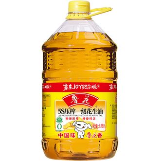 鲁花  压榨一级 花生油 6.18L/桶 更健康 更营养