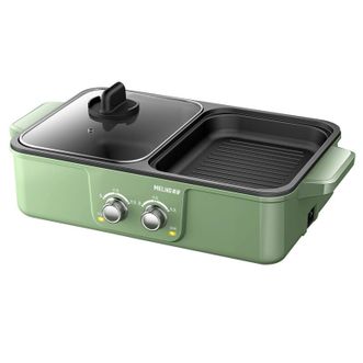 美菱  多功能涮烤一体锅 MT-LZ1512 双区烤盘 分区加热