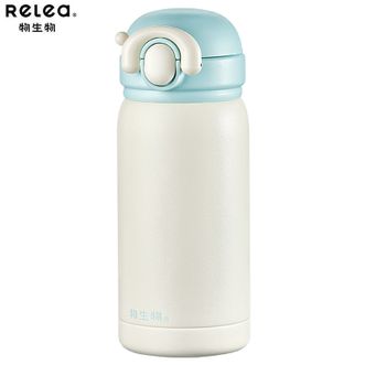 物生物  Nio陶瓷保温杯380ML高颜值学生水杯茶水分离保温杯小巧便携户外随行杯子 茉莉茶青