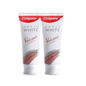 高露洁（Colgate） 光感白火山泥牙膏 美白牙齿深洁牙渍 120g*2 （ 有效去渍）