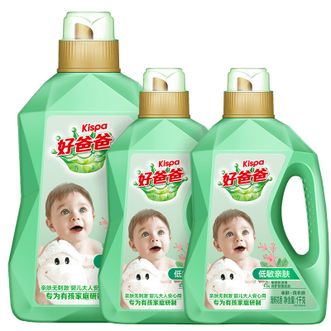 好爸爸Kispa 洗衣液4kg套装 家庭装
