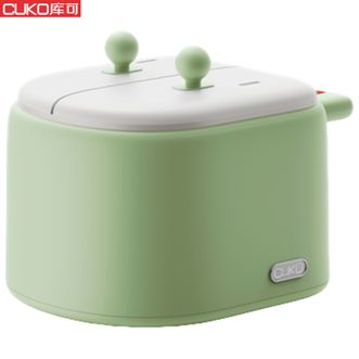 CUKO  3L双胆电饭煲电饭锅电火锅多用途锅 预约定时微电脑电饭锅 多功能煮饭煮粥煲汤炖煮厨房电器电炖锅电锅电热锅CUKO -ZG01牛油果绿