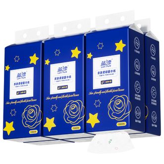 蓝漂  抽纸悬挂式4层270抽*6提餐巾面巾卫生纸巾抽厕纸擦手家用加厚整箱