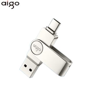 爱国者（aigo）  U盘U356炫酷高速款【银色-64GB】 Type-C USB3.2 手机U盘 双接口手机电脑用U盘新升级读速220MB/s