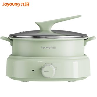 九阳/Joyoung  6L分体式电火锅多用途锅家用多功能电热锅电煮锅涮锅不粘锅料理锅HG60-G665玉簪绿