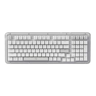 罗技/Logitech  琥珀系列 K98M/K98S 机械键盘背光全键热插拔 gasket结构三模