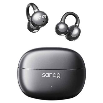 赛那/sanag  蓝牙耳机耳夹式【重磅新品】骨传导耳机概念开放式真无线不入耳适用华为苹果小米 【动感低频】黑莓黑