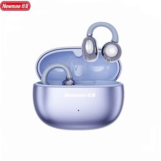 纽曼（Newmine）  蓝牙耳机X3 pro【紫色】耳夹式 骨传导概念无线开放式跑步运动耳机通话降噪挂耳不入耳适用于苹果小米华为耳机