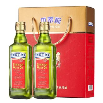 贝蒂斯  特级初榨橄榄油礼盒 500ML*2礼盒装
