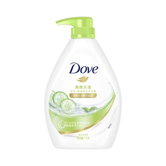 多芬  清爽水透美肤沐浴露1000g醒活肌肤 黄瓜绿茶香