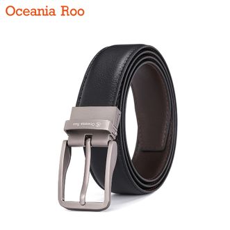 大洋洲.袋鼠（OCEANIA ROO）  针扣休闲牛皮腰带皮带 DS-BL9007