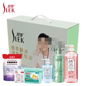舒蕾/Slek  夏日花语六件套2340g组合装洗衣液洗衣凝珠洗手液洗发水沐浴露