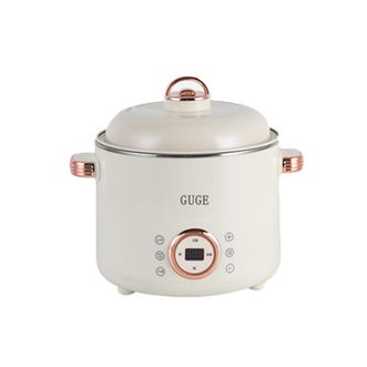 谷格/GUGE  升降火锅电火锅多功能智能电煮锅电饭锅电蒸锅分体式多用途锅 G965 奶白色