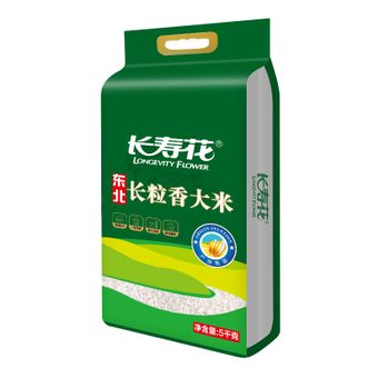 长寿花  长粒香大米 5kg 黑土地东北大米香糯润滑