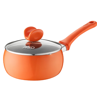 爱仕达/ASD  奶锅不粘炫彩16CM宝宝辅食锅小奶锅泡面汤锅明火专用