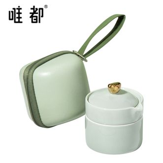 唯都  悠然小鸟快客杯便携茶具茶杯草绿色 W-S311