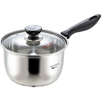 MAXCOOK  奶锅 304不锈钢奶锅汤锅16cm 泡面煮奶辅食锅 加厚复合底 LN116