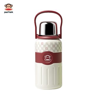 大嘴猴/PaulFrank  正品随享保温杯大容量1000ml男女士带茶隔茶水杯高颜值水壶节日礼物 PF099-1000（安可红）