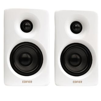 漫步者  N300 有源桌面2.0音箱 电脑电视音响 HIFI音质  丝绸白/缎面黑