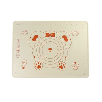 拜杰小熊款硅胶揉面垫三件套50*70cm食品级加厚和面垫
