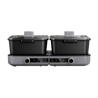 小熊/Bear  电火锅 分区控温鸳鸯锅叠叠锅家用分体多功能一锅多用电煮锅电热锅 6L