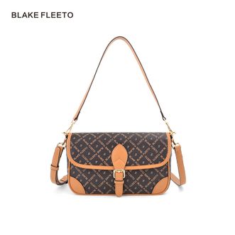 BLAKEFLEETO复古手提包女包女士斜挎包单肩包包简约ZMNNB22201-HK