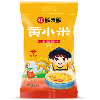 鲜禾鲜  黄小米袋装 2.5kg