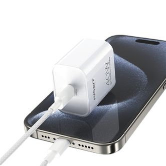 品胜(PISEN)  40W氮化镓快充套装type-c数据线接口充电器 适用苹果16/15/IPAD平板  双C线套装