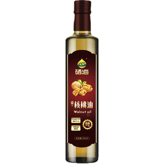 XH  100%纯核桃油500ml  物理冷榨一级健康家用食用油营养丰富