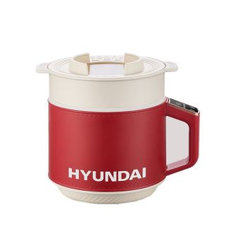 HYUNDAI  1.8L多功能电煮锅 蒸煮一体电火锅QC-DZ2775带蒸笼